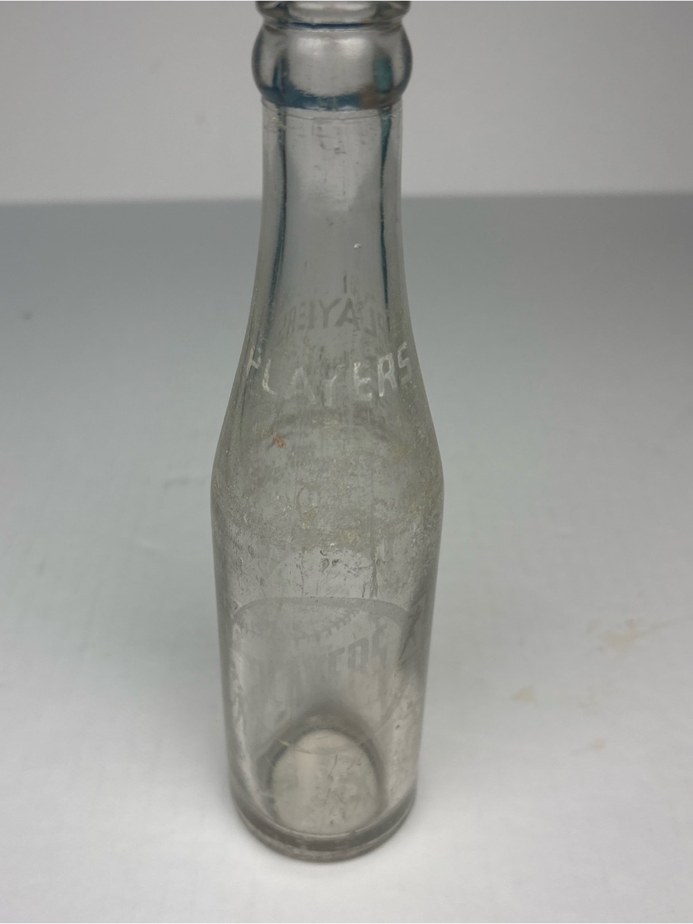 Players Red Rock Bottle Company Glass Collectible Cartersville GA Duraglas VTG